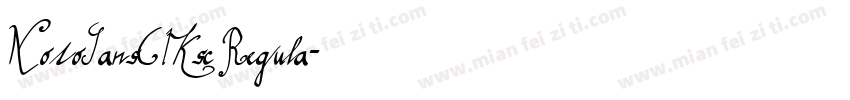 NotoSansCIKsc Regula字体转换